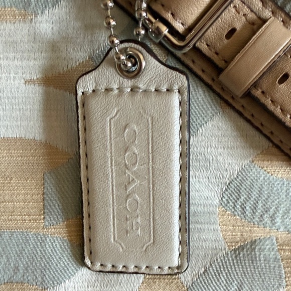 Coach Sky Blue and Cream Satchel - Picture 3 of 16